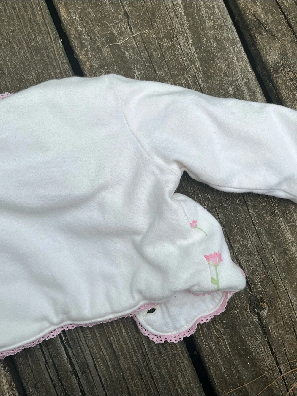 Disney Baby White & Pink Winnie the Pooh Embroidered Jacket/Coat